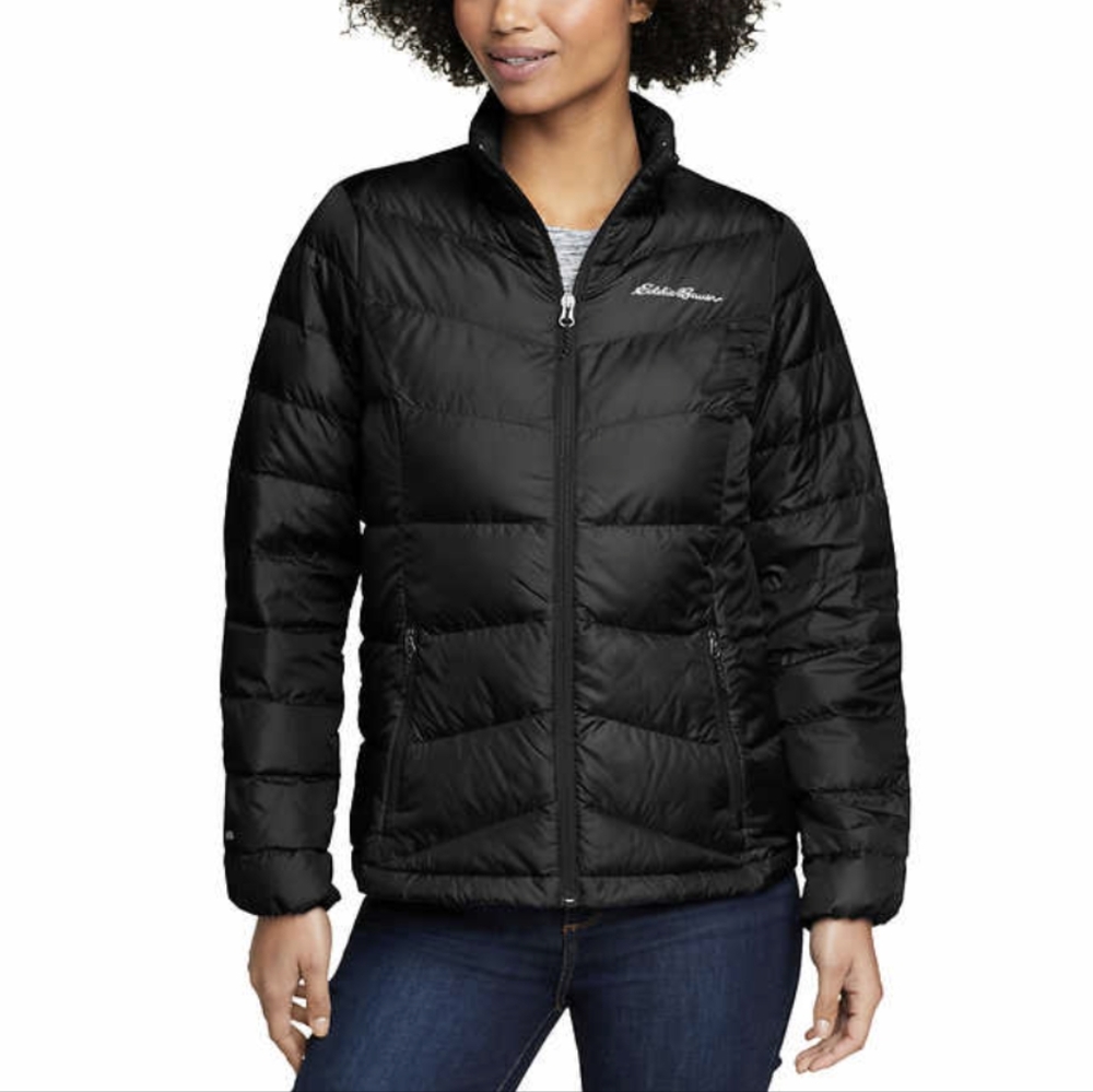 Eddie Bauer Ladies' Chevron Quilt Down Jacket, XXL